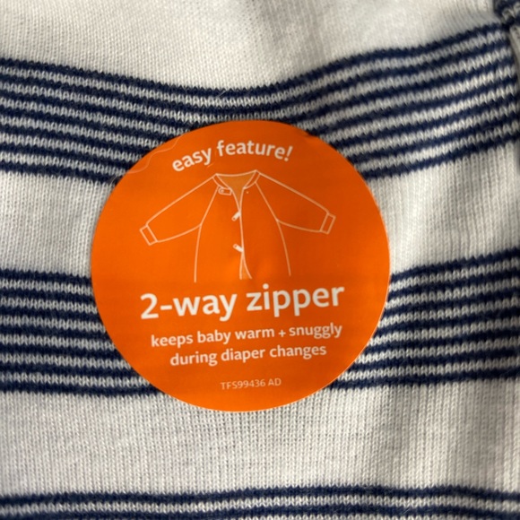 NWT 2 piece African footsie onesie pajamas with helpful 2 way zipper 100% cotton - Picture 6 of 15